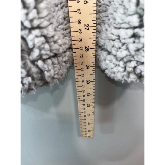 Simply Southern‎ Womens Hooded Sherpa Jacket M Gray - Picture 3 of 5